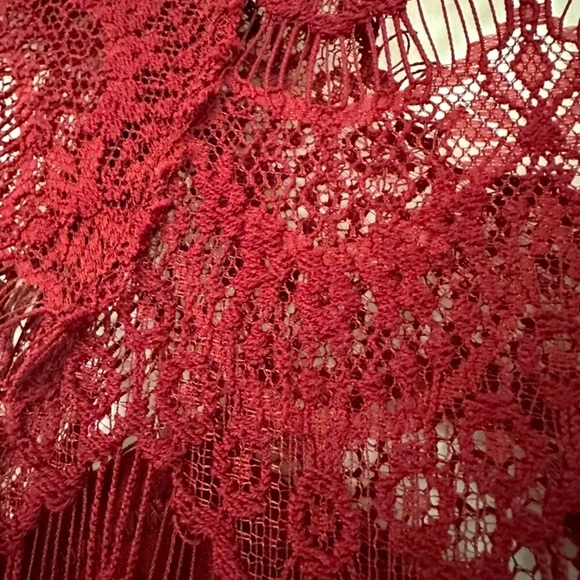 Free People We The Free Burgundy Lace Dress - Picture 4 of 4